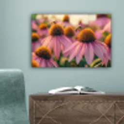 Bloemen - Paars - Bijen canvas 2cm klein -sfeer4