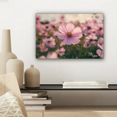 Bloemen - Paars - Wazig canvas 2cm klein -sfeer6