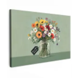 Bloemen - Vaas - Kaartje canvas 2cm klein -z3d