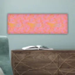 Vloeiend - Verf - Perzik canvas 2cm klein 828 -sfeer4