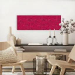 Vloeiend - Verf - Texturen - Rood canvas 2cm klein 828 -sfeer6