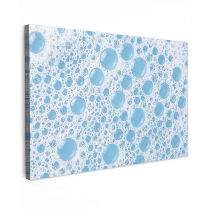 Schuim - Bubbels - Blauw canvas 2cm klein -z3d