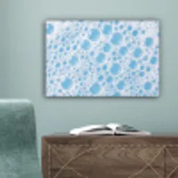 Schuim - Bubbels - Blauw canvas 2cm klein -sfeer4