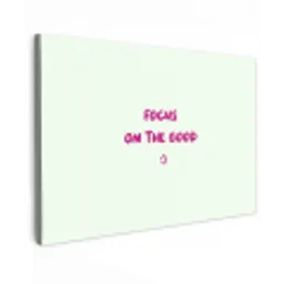 Focus - Beige - Roze - Smiley canvas 2cm klein -z3d