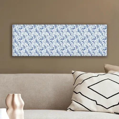 Frans - Citroen - Royaal - Bladeren - Blauw canvas 2cm klein 828 -sfeer3