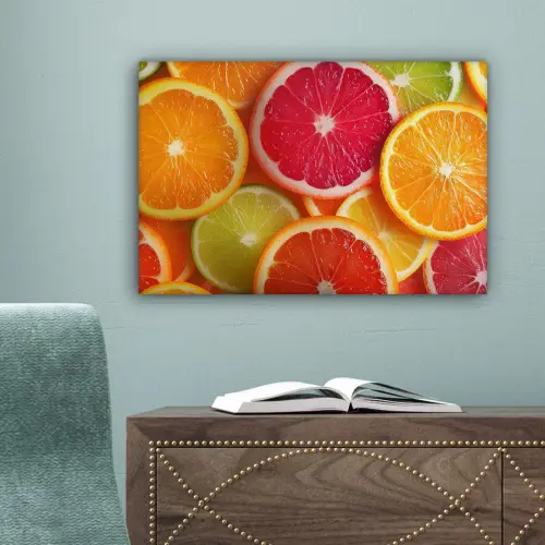 Fruit - Kleurrijk - Close up canvas 2cm klein -sfeer4