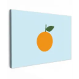 Fruit - Sinaasappel - Oranje canvas 2cm klein -z3d