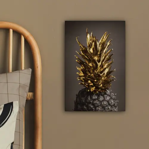 Fruit - Ananas - Goud canvas 2cm klein -sfeer3