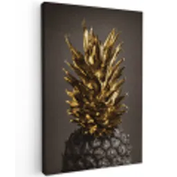 Fruit - Ananas - Goud canvas 2cm klein -z3d