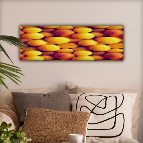 Vrucht - Waterdruppels - Oranje canvas 2cm klein 828 -sfeer1