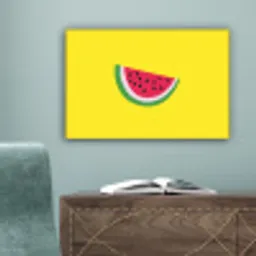 Fruit - Watermeloen - Geel canvas 2cm klein -sfeer4