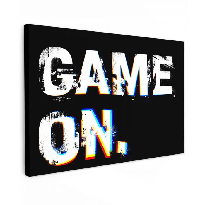 Gaming - Game - Spreuken - Quotes - Game on canvas 2cm klein -z3d