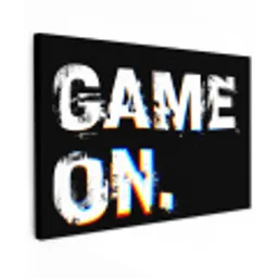 Gaming - Game - Spreuken - Quotes - Game on canvas 2cm klein -z3d