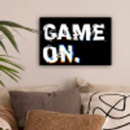 Gaming - Game - Spreuken - Quotes - Game on canvas 2cm klein -sfeer1