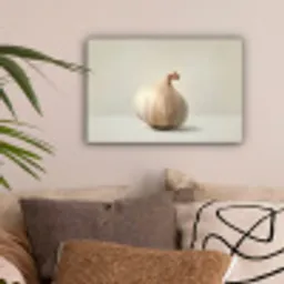 Knoflook - Natuurlijk - Beige canvas 2cm klein -sfeer1