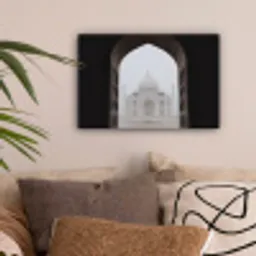 Donkere poort - Symmetrische koepel - Minaretten canvas 2cm klein -sfeer1