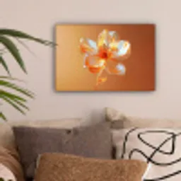 Glazen - Bloem - Oranje canvas 2cm klein -sfeer1