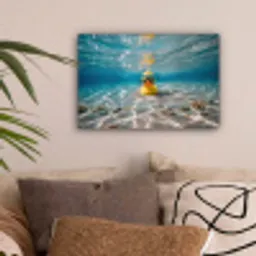Duikbril - Eend - Water canvas 2cm klein -sfeer1