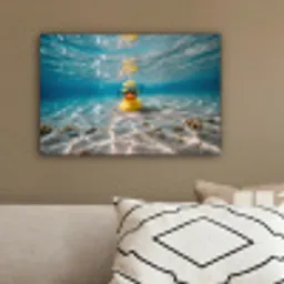 Duikbril - Eend - Water canvas 2cm klein -sfeer3