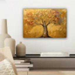 Goud - Boom - Abstract - Modern canvas 2cm klein -sfeer6
