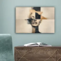Goud - Vrouw - Rechthoeken canvas 2cm klein -sfeer4