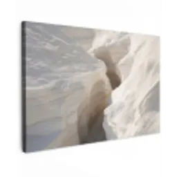 Kloof - Wit - Sneeuw canvas 2cm klein -z3d