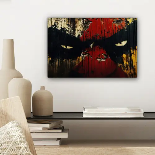 Graffiti - Ogen - Abstract canvas 2cm klein -sfeer6