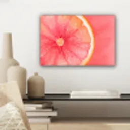 Grapefruit - Roze - Levendig canvas 2cm klein -sfeer6