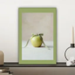 Groen - Appel - Strikje canvas 2cm klein -sfeer6