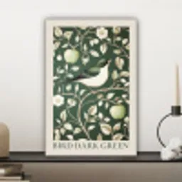 Groen - Vogel  - Bloemen canvas 2cm klein -sfeer6