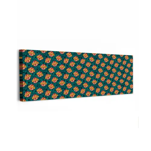 Groen - Disco - Patroon canvas 2cm klein 828 -z3d