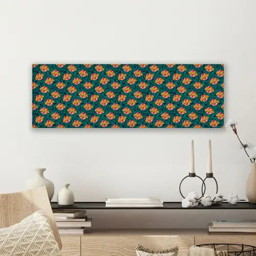 Groen - Disco - Patroon canvas 2cm klein 828 -sfeer6
