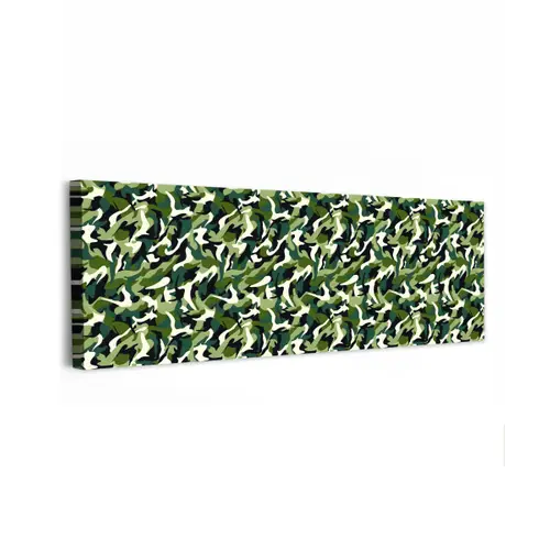 Groen - Vloeiend - Camouflage canvas 2cm klein 828 -z3d