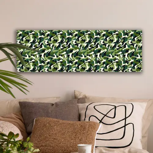 Groen - Vloeiend - Camouflage canvas 2cm klein 828 -sfeer1