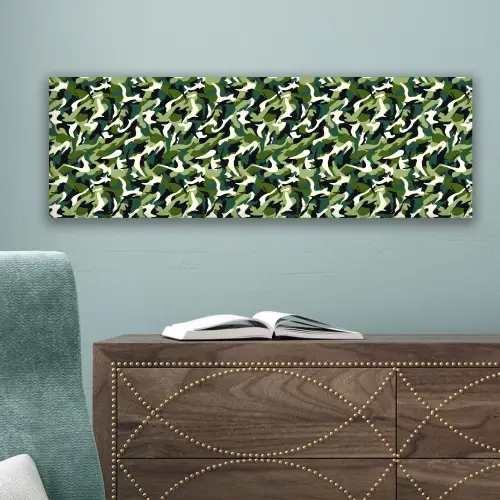 Groen - Vloeiend - Camouflage canvas 2cm klein 828 -sfeer4