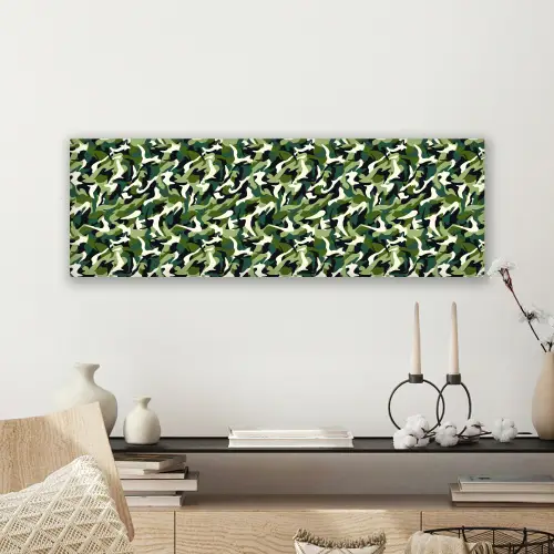 Groen - Vloeiend - Camouflage canvas 2cm klein 828 -sfeer6