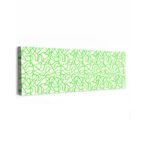 Groen - Lijnen - Abstract - Neon canvas 2cm klein 828 -z3d