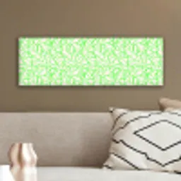 Groen - Lijnen - Abstract - Neon canvas 2cm klein 828 -sfeer3