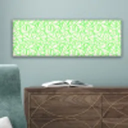 Groen - Lijnen - Abstract - Neon canvas 2cm klein 828 -sfeer4