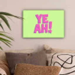 Groen - Neon - Quote canvas 2cm klein -sfeer1