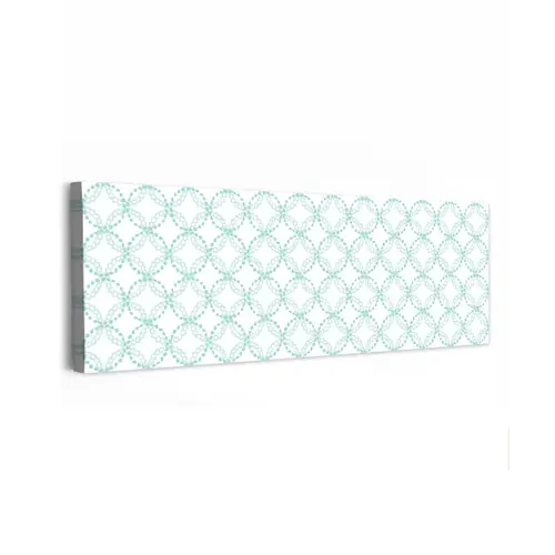 Groen - Patroon - Vormen canvas 2cm klein 828 -z3d