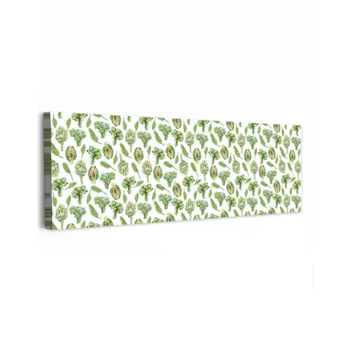 Groene - Groente - Broccoli - Artisjokken canvas 2cm klein 828 -z3d