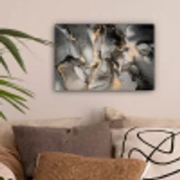 Grijs - Luxe  - Goud - Marmer canvas 2cm klein -sfeer1