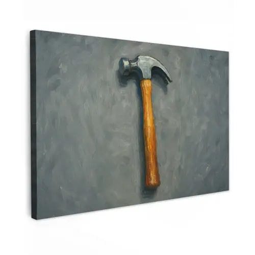 Hamer - Schilderij - Gereedschap canvas 2cm klein -z3d