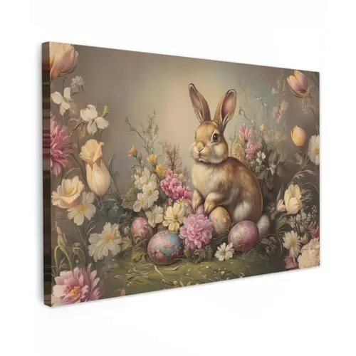 Haas - Stilleven - Bloemen canvas 2cm klein -z3d