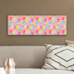 Hart - Neon - Patroon - Kleur canvas 2cm klein 828 -sfeer3