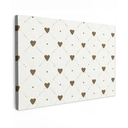 Hartjes - Patroon - Raster - Klassiek canvas 2cm klein -z3d