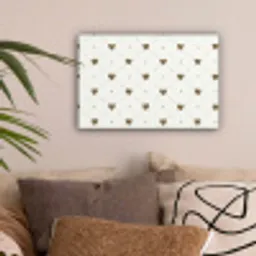 Hartjes - Patroon - Raster  - Klassiek canvas 2cm klein -sfeer1