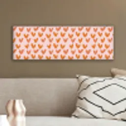 Hartjes - Getekend - Oranje canvas 2cm klein 828 -sfeer3