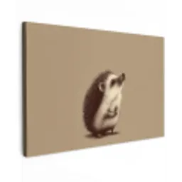 Egel - Snuitje - Bruin - Stekels canvas 2cm klein -z3d